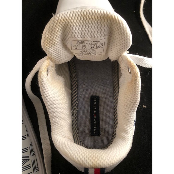 Tommy Hilfiger, Kids Iconic Court Logo Shoes, Size 4 - Picture 8 of 9